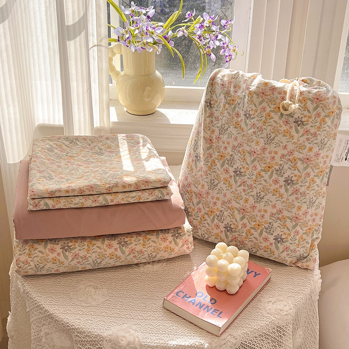 91家纺网 家纺一手货源 找家纺 （总）梦纤绒 2026新款古法水洗仿棉云感纱四件套