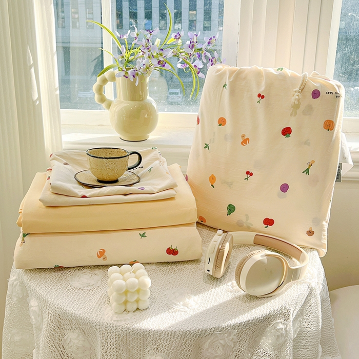 91家纺网 家纺一手货源 找家纺 （总）梦纤绒 2026新款古法水洗仿棉云感纱四件套