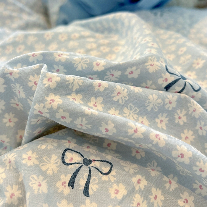 91家纺网 家纺一手货源 找家纺 梦纤绒 2026新款古法水洗仿棉云感纱四件套 赫莲娜