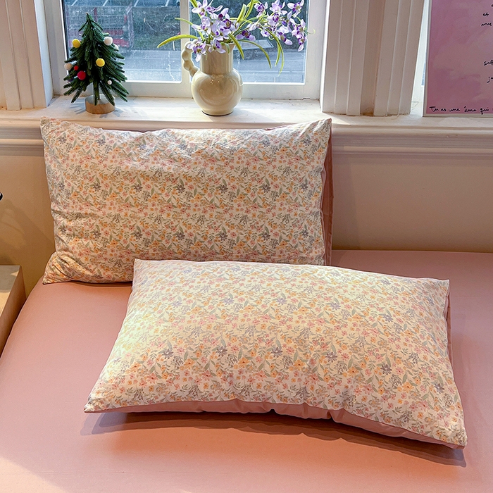 91家纺网 家纺一手货源 找家纺 梦纤绒 2026新款古法水洗仿棉云感纱四件套 花千朵