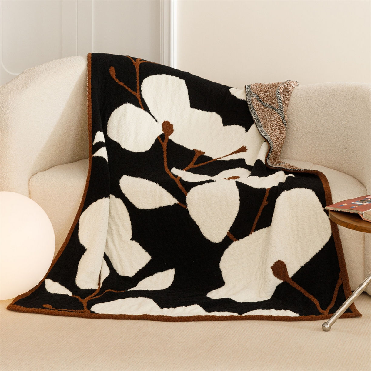 瑞米家居 2026新款多功能半边绒盖毯毛毯毯子 朵朵绒