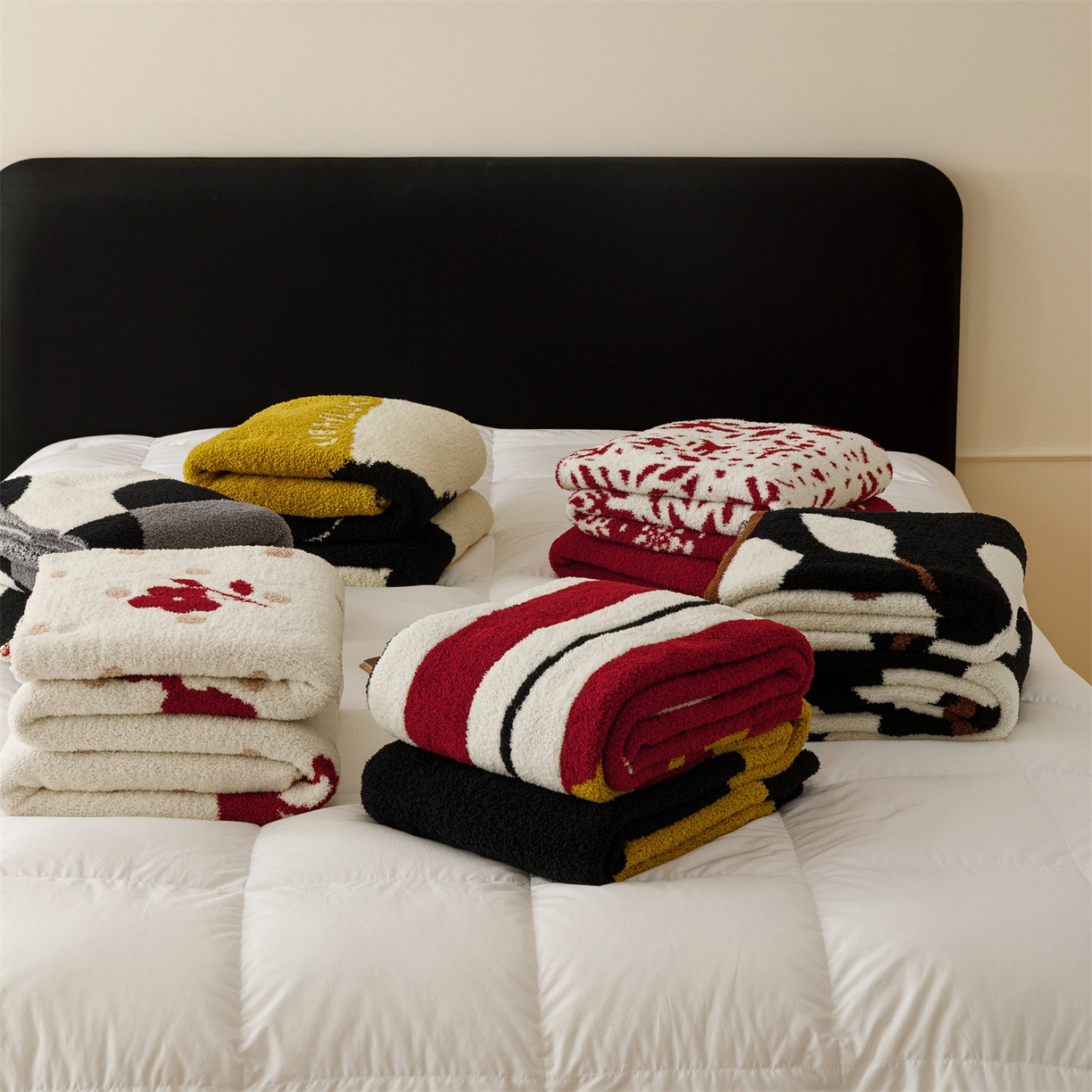 91家纺网 家纺一手货源 找家纺 瑞米家居 2026新款多功能半边绒盖毯毛毯毯子 组合图仅供参考不可下单