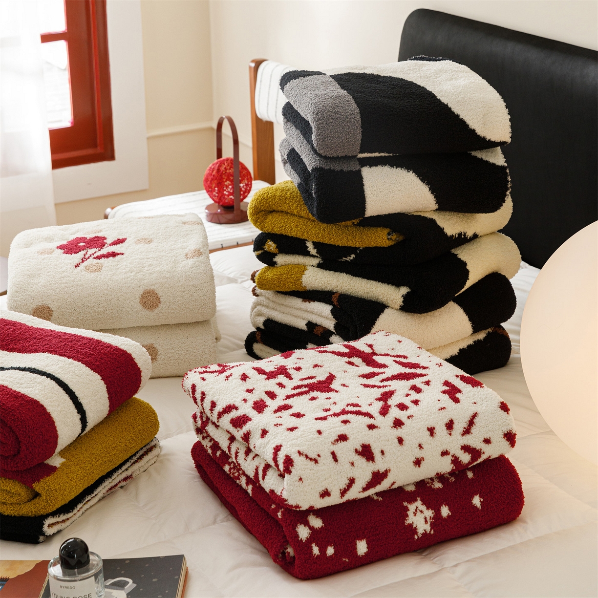 91家纺网 家纺一手货源 找家纺 瑞米家居 2026新款多功能半边绒盖毯毛毯毯子 组合图仅供参考不可下单