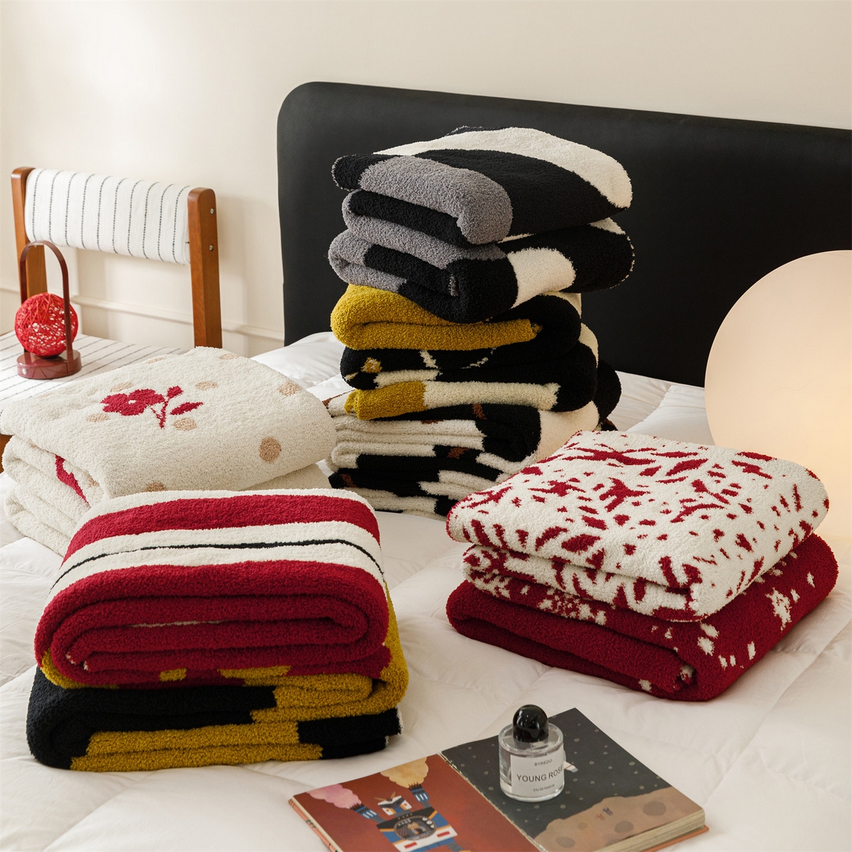 91家纺网 家纺一手货源 找家纺 瑞米家居 2026新款多功能半边绒盖毯毛毯毯子 组合图仅供参考不可下单