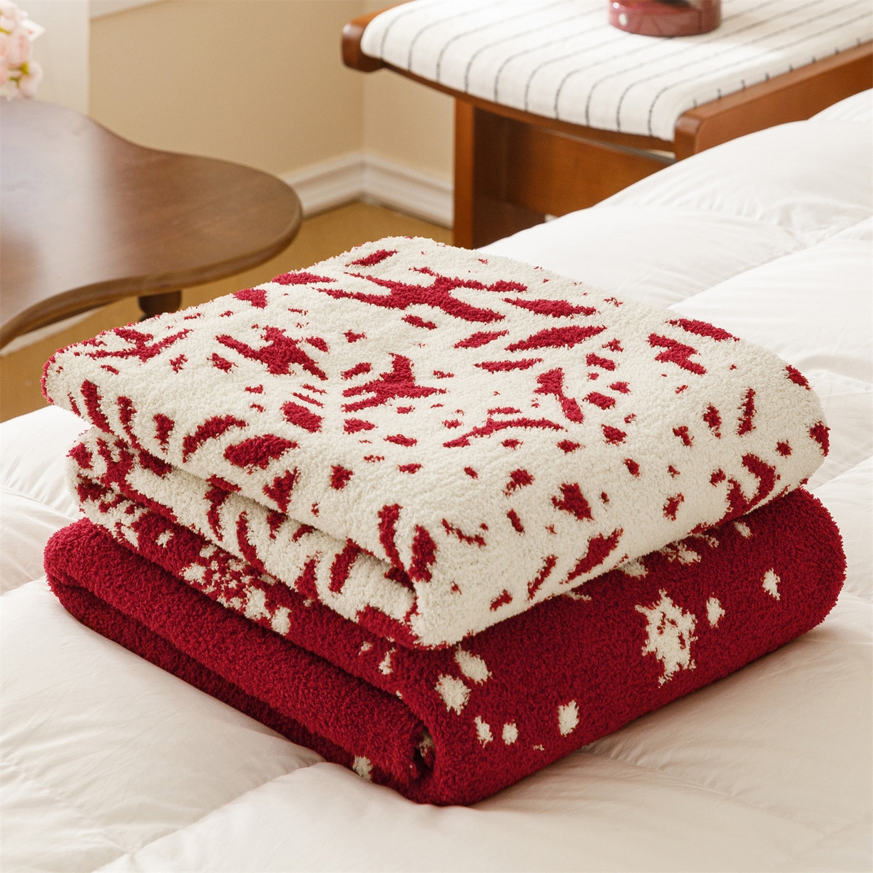 91家纺网 家纺一手货源 找家纺 瑞米家居 2026新款多功能半边绒盖毯毛毯毯子 暖fufu