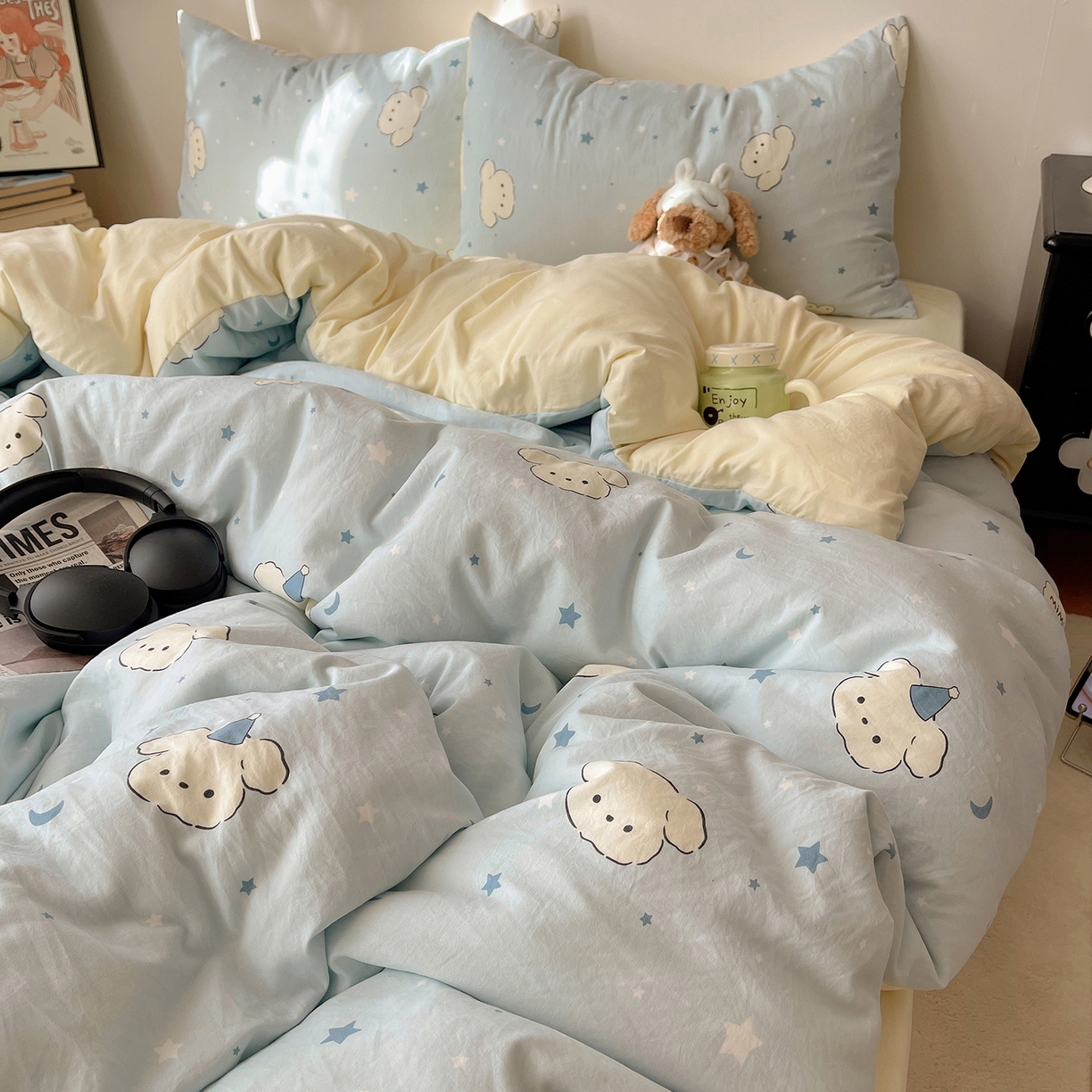 91家纺网 家纺一手货源 找家纺 （总）初夏家纺 2026 软绵绵A类水洗棉床上用品四件套床单三件套被套--【提供买家秀】