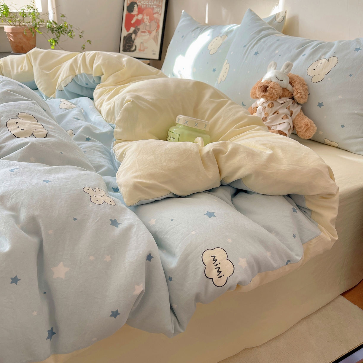 91家纺网 家纺一手货源 找家纺 （总）初夏家纺 2026 软绵绵A类水洗棉床上用品四件套床单三件套被套--【提供买家秀】