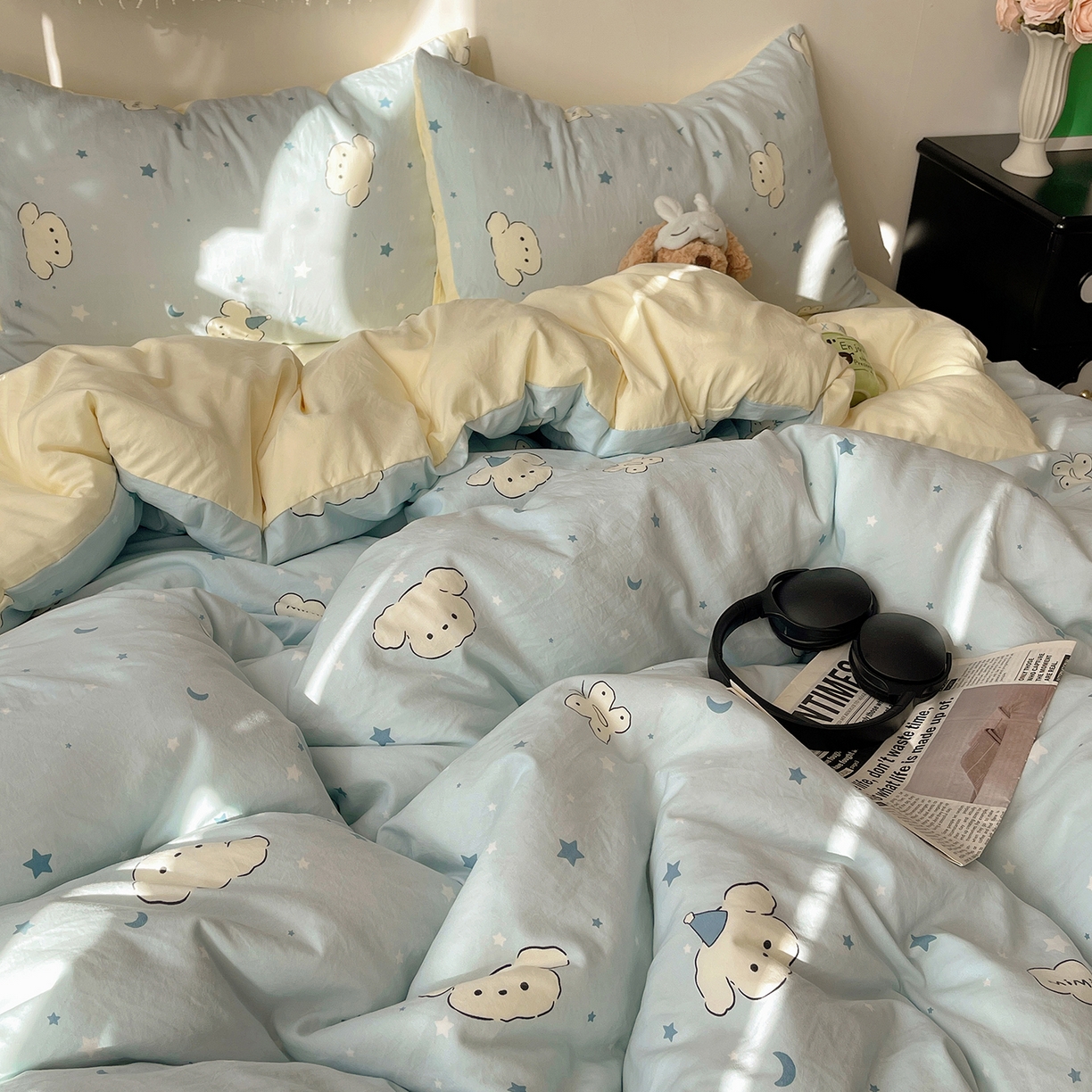 91家纺网 家纺一手货源 找家纺 （总）初夏家纺 2026 软绵绵A类水洗棉床上用品四件套床单三件套被套--【提供买家秀】