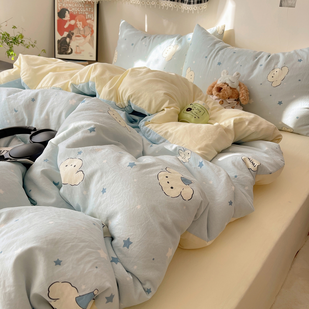 91家纺网 家纺一手货源 找家纺 （总）初夏家纺 2026 软绵绵A类水洗棉床上用品四件套床单三件套被套--【提供买家秀】