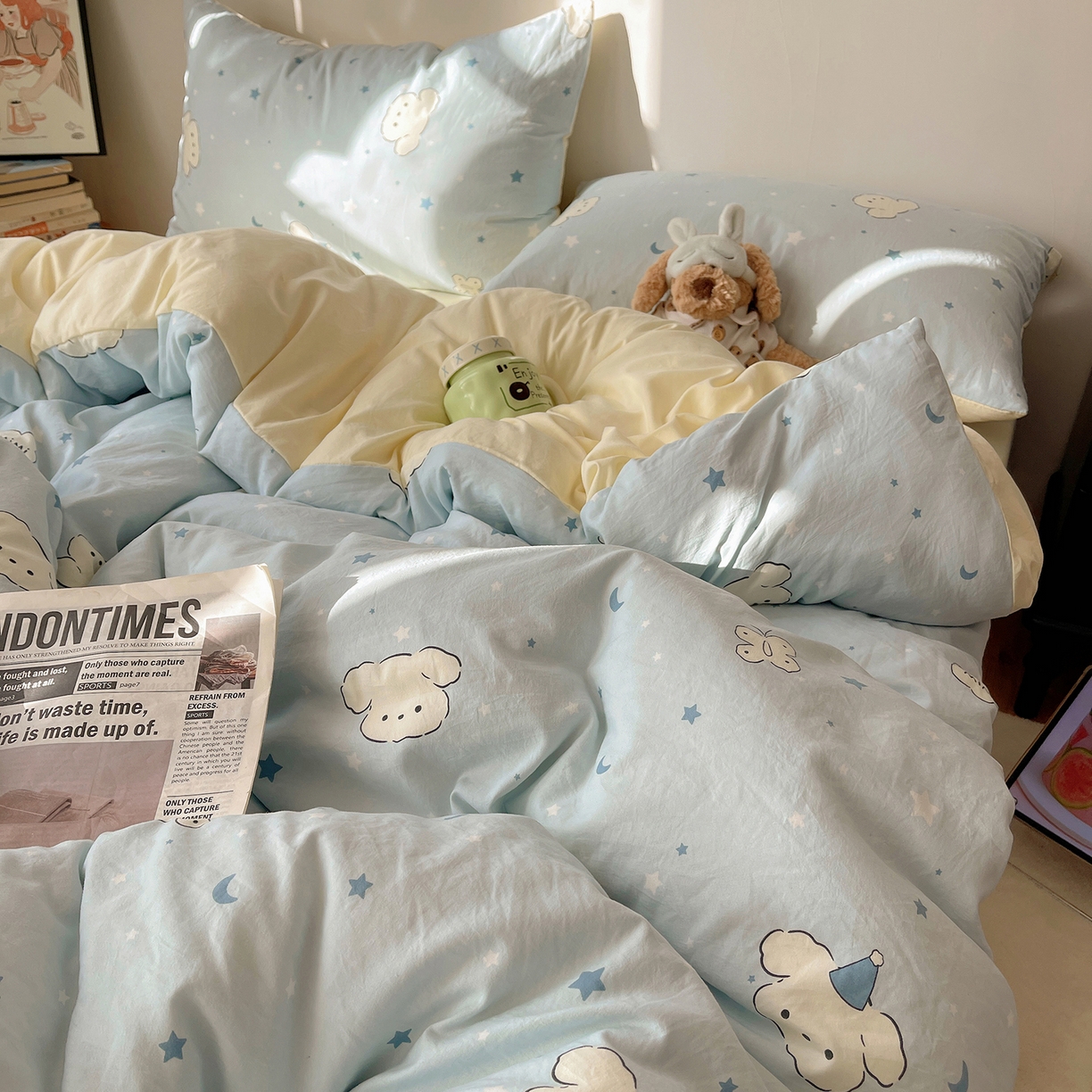 91家纺网 家纺一手货源 找家纺 （总）初夏家纺 2026 软绵绵A类水洗棉床上用品四件套床单三件套被套--【提供买家秀】