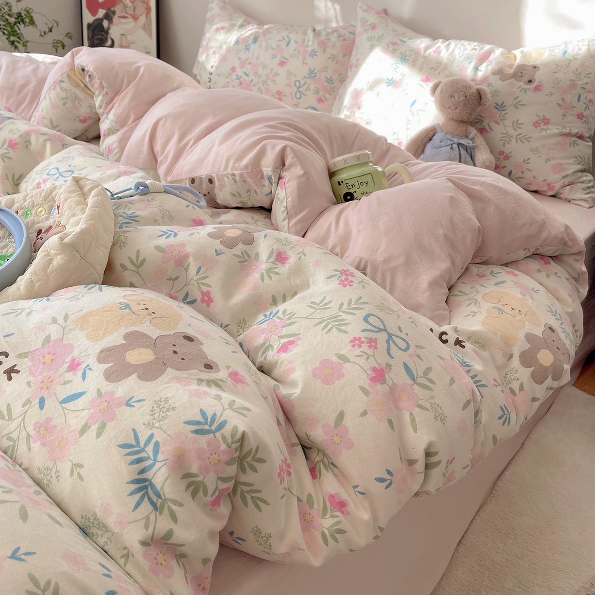 91家纺网 家纺一手货源 找家纺 （总）初夏家纺 2026 软绵绵A类水洗棉床上用品四件套床单三件套被套--【提供买家秀】