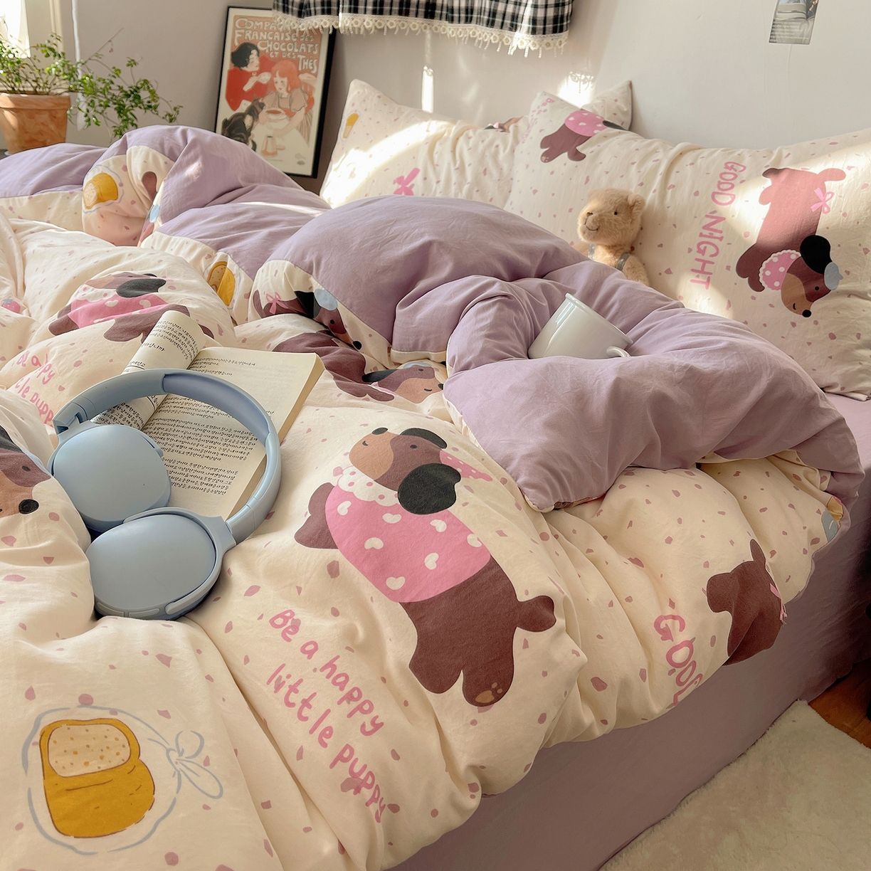 91家纺网 家纺一手货源 找家纺 （总）初夏家纺 2026 软绵绵A类水洗棉床上用品四件套床单三件套被套--【提供买家秀】