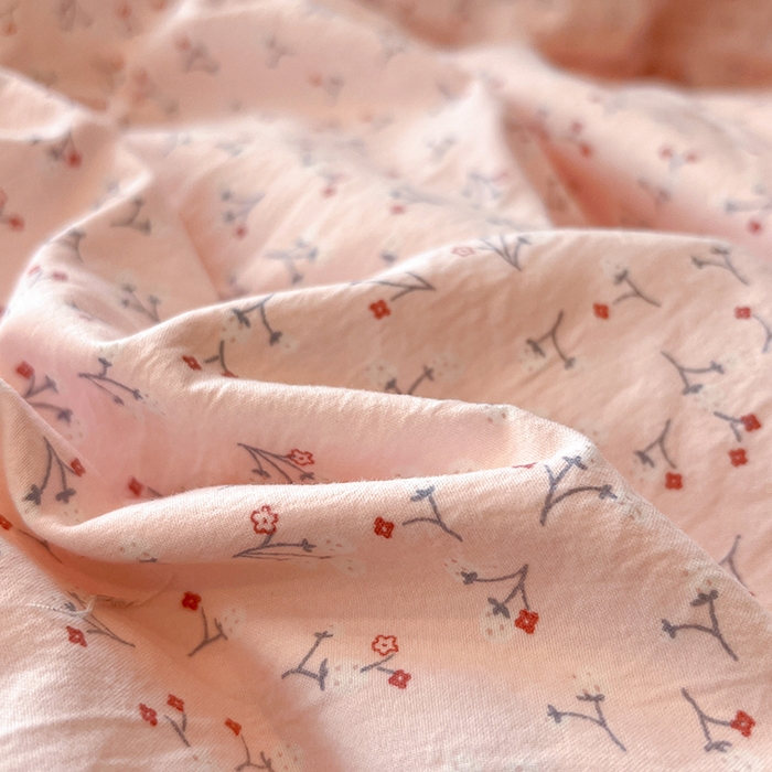 91家纺网 家纺一手货源 找家纺 梦纤绒 2026新款古法水洗仿棉云感纱四件套 小幸运