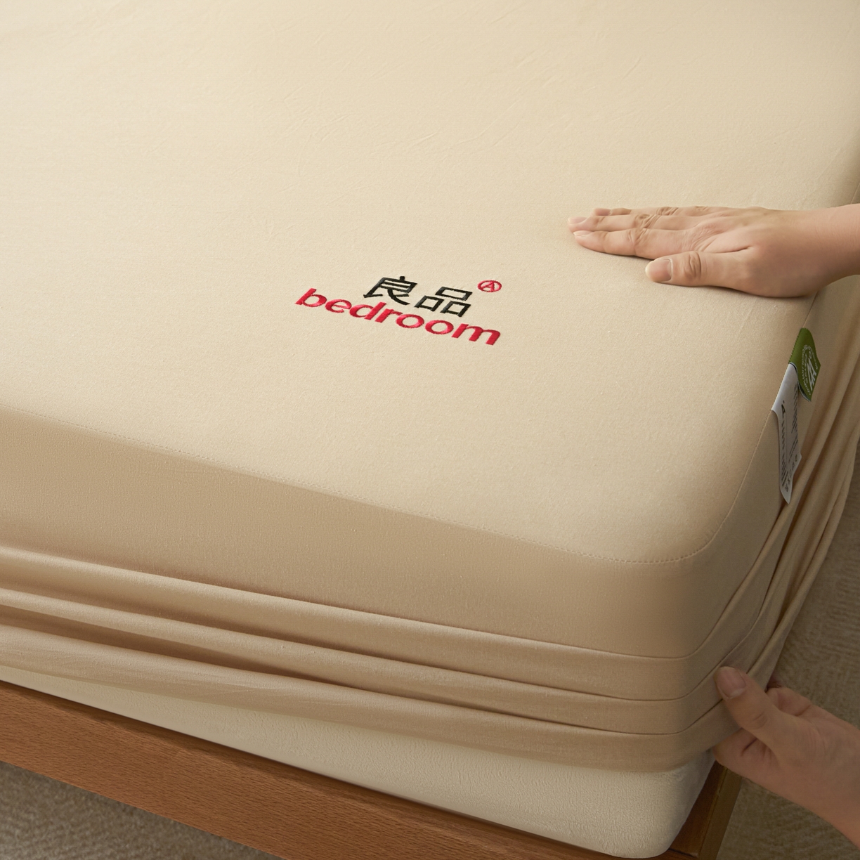 91家纺网 家纺一手货源 找家纺 （总）芬晴家纺 2026新款纯棉密条+纯色单层床笠