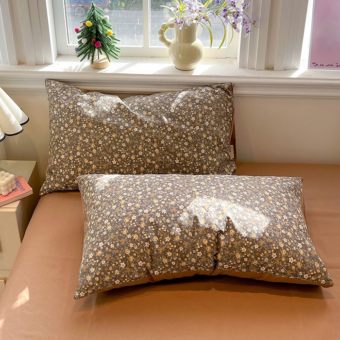 91家纺网 家纺一手货源 找家纺 梦纤绒 2026新款古法水洗仿棉云感纱四件套 知秋