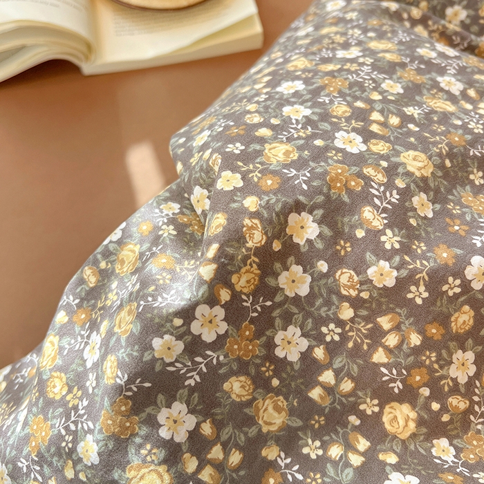 91家纺网 家纺一手货源 找家纺 梦纤绒 2026新款古法水洗仿棉云感纱四件套 知秋