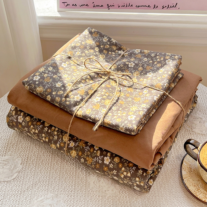 91家纺网 家纺一手货源 找家纺 梦纤绒 2026新款古法水洗仿棉云感纱四件套 知秋