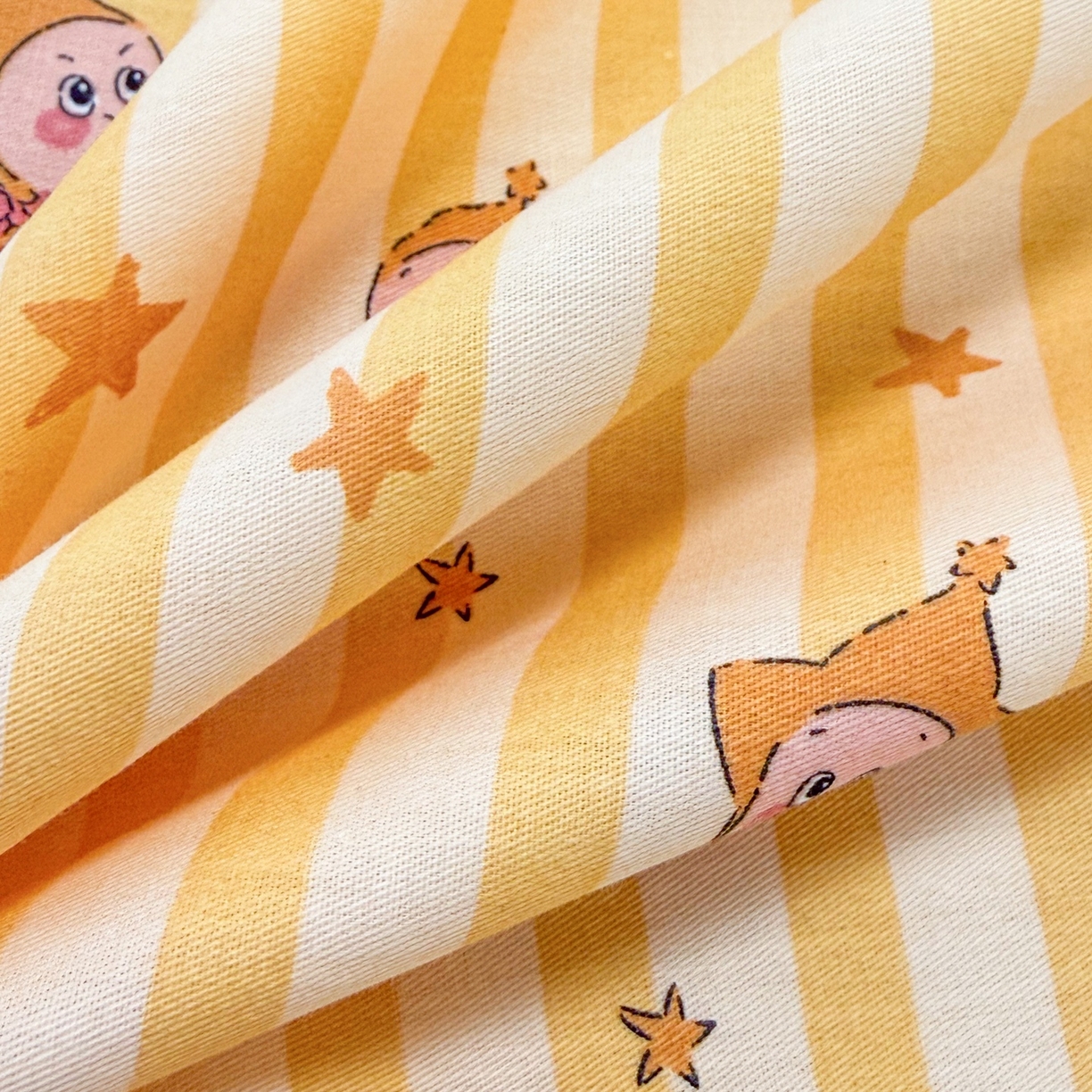 91家纺网 家纺一手货源 找家纺 （总）呗旺鹿 2026新款全棉纯棉13070星星人单品床单 床单单件