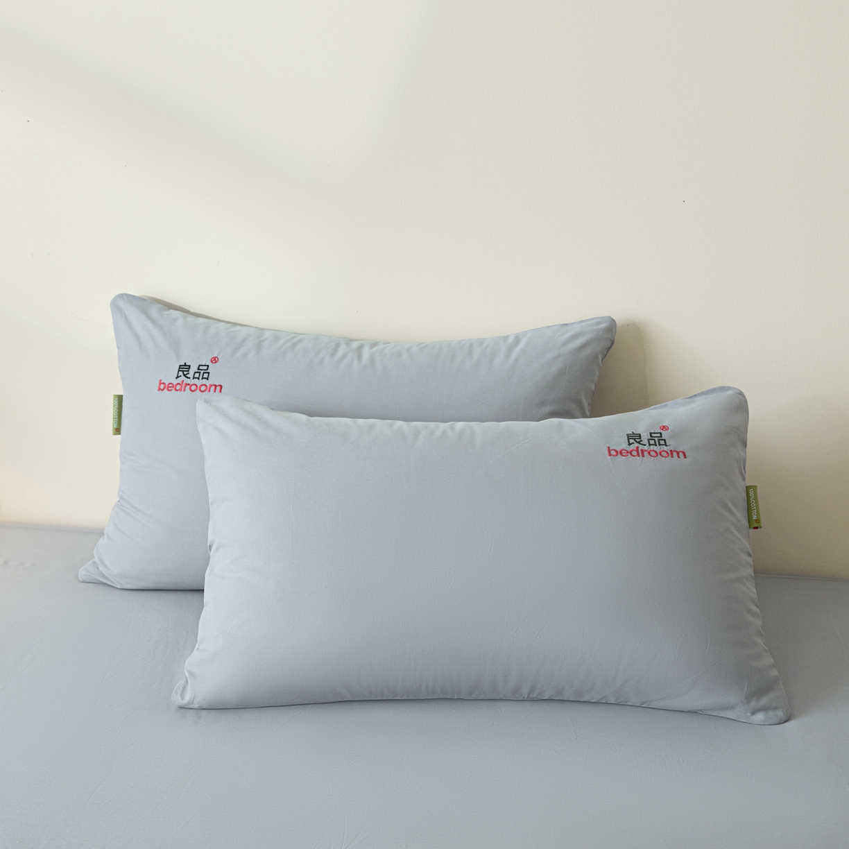 91家纺网 家纺一手货源 找家纺 芬晴家纺 2026新款纯棉密条+纯色单层床笠 纯色-浅灰