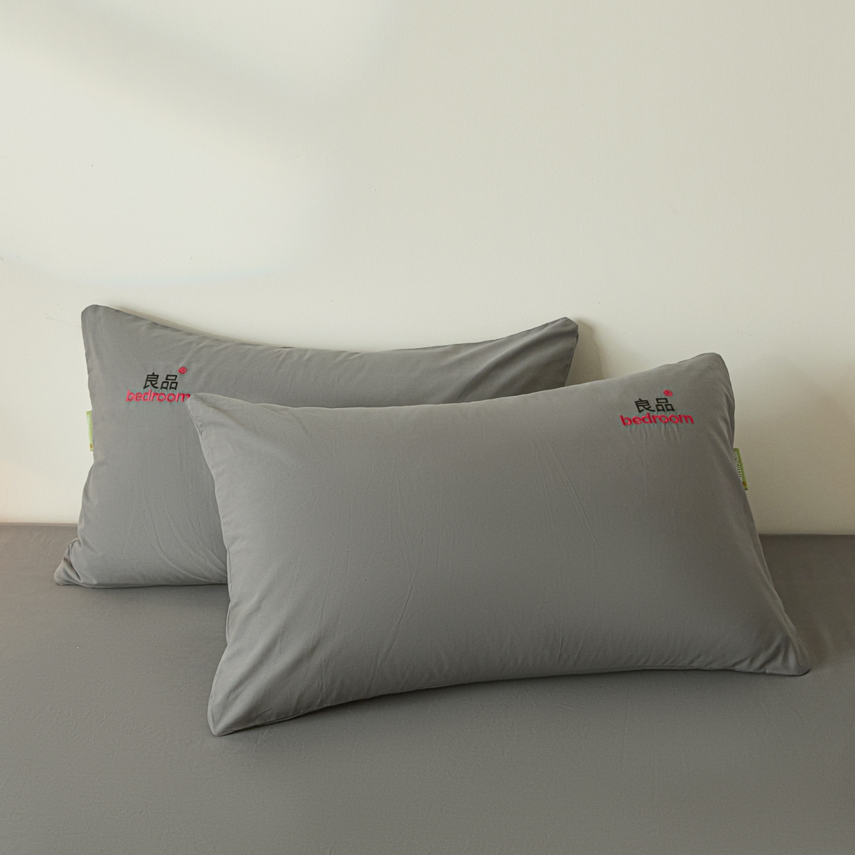 91家纺网 家纺一手货源 找家纺 芬晴家纺 2026新款纯棉密条+纯色单层床笠 纯色-岩灰