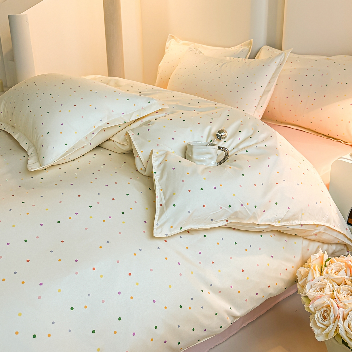 91家纺网 家纺一手货源 找家纺 （总）楠沐家纺 2026新款无印风单被套芦荟棉学生印花被套