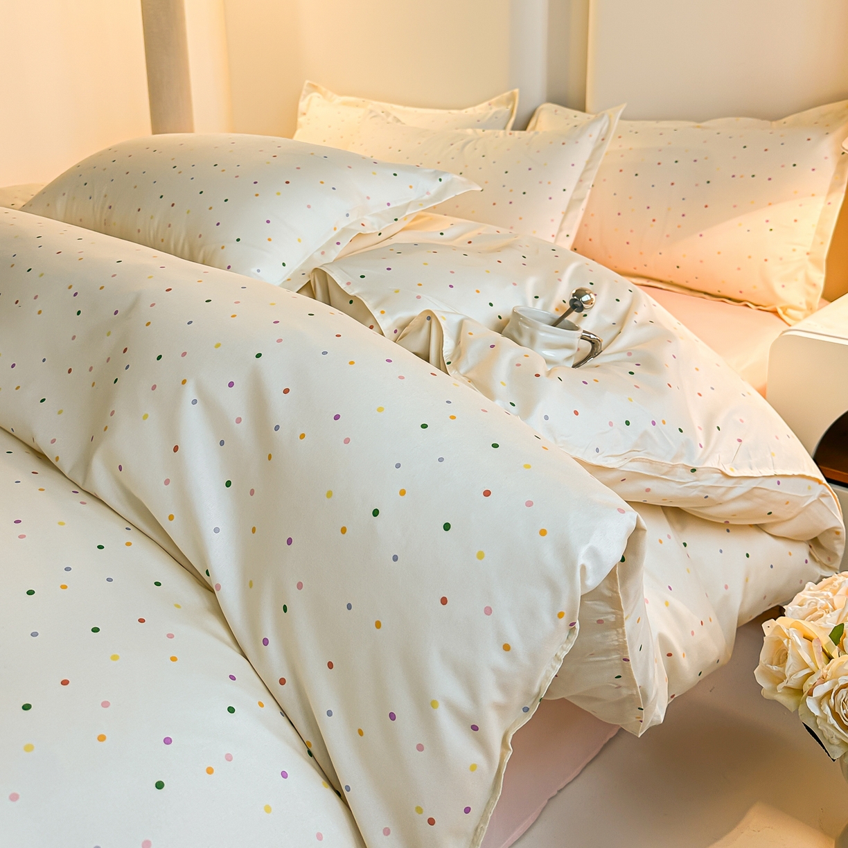 91家纺网 家纺一手货源 找家纺 （总）楠沐家纺 2026新款无印风单被套芦荟棉学生印花被套