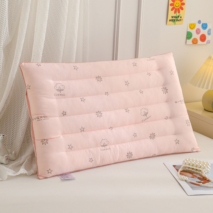 91家纺网 家纺一手货源 找家纺 （总）仁宇枕业 2026新款太阳花暖心暖棉定型低枕枕头枕芯