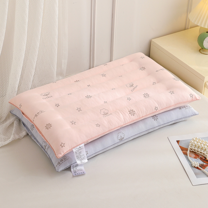 91家纺网 家纺一手货源 找家纺 仁宇枕业 2026新款太阳花暖心暖棉定型低枕枕头枕芯 组合图仅供展示不可下单