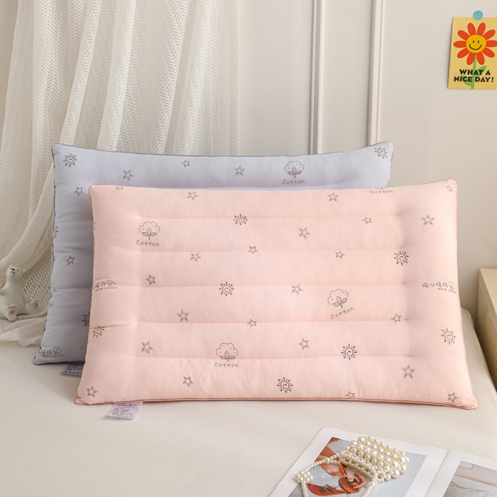 91家纺网 家纺一手货源 找家纺 仁宇枕业 2026新款太阳花暖心暖棉定型低枕枕头枕芯 组合图仅供展示不可下单