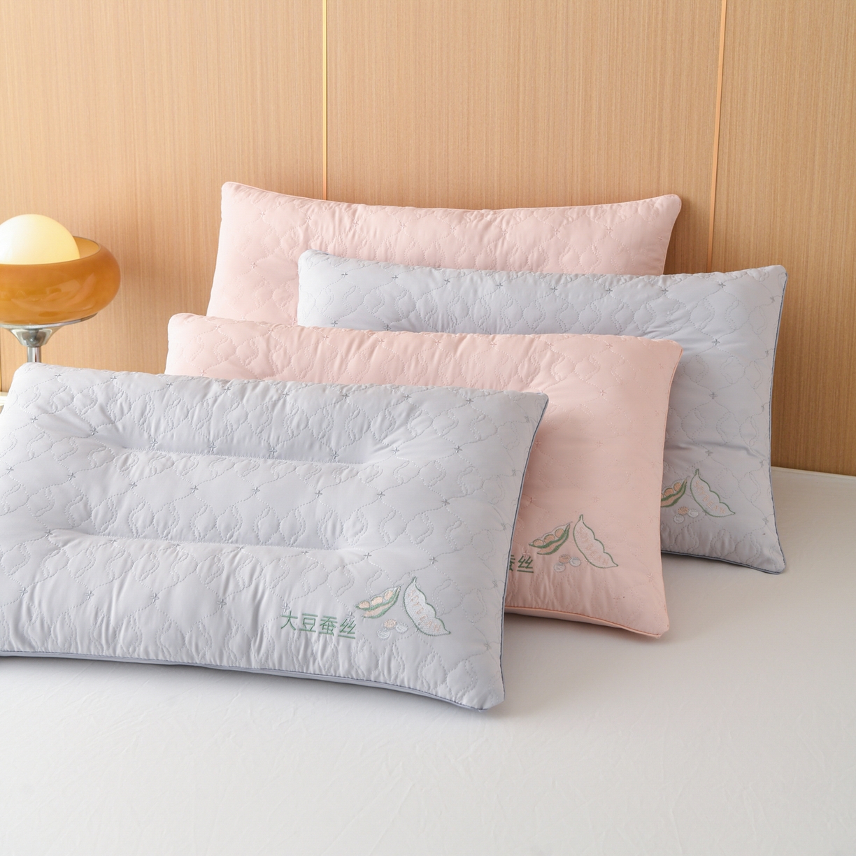 91家纺网 家纺一手货源 找家纺 仁宇枕业 2026新款磨毛大豆蚕丝低枕枕头枕芯 组合图仅供展示不可下单