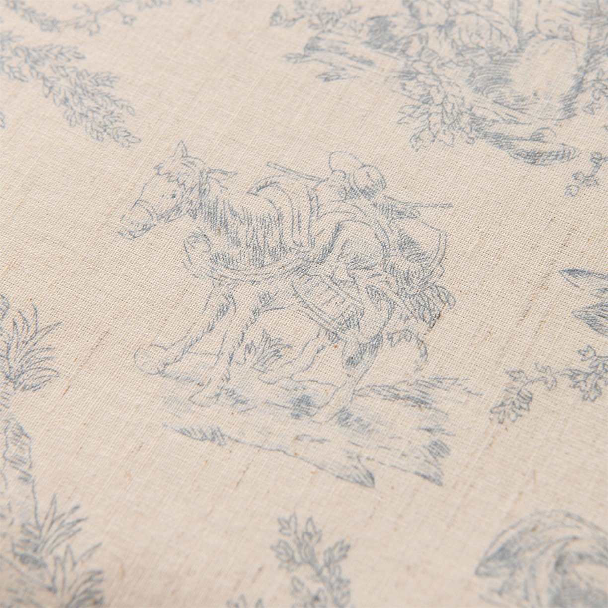 91家纺网 家纺一手货源 找家纺 仁宇枕业 2026新款棉麻古朴两用绑带款系列荞麦枕枕头枕芯 棉麻款两用绑带系列荞麦枕-青花瓷蓝