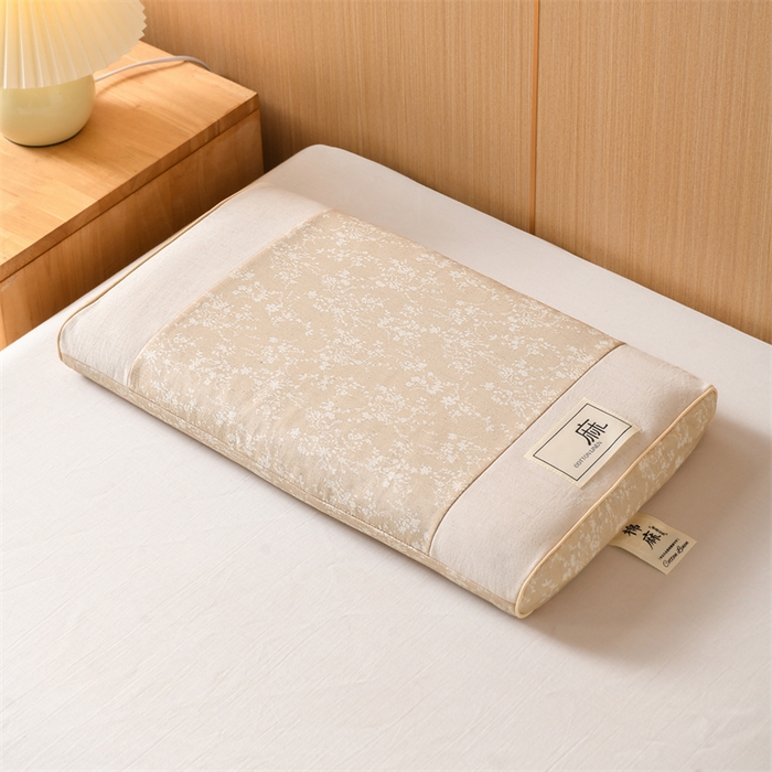 91家纺网 家纺一手货源 找家纺 （总）仁宇枕业 2026新款棉麻古朴宫廷系列荞麦枕枕头枕芯