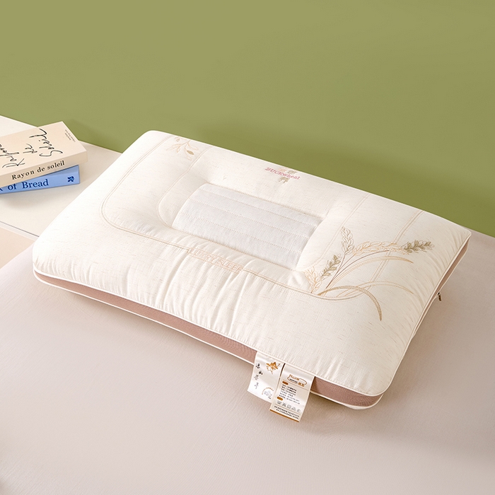 91家纺网 家纺一手货源 找家纺 （总）天意美枕芯 2026新款亚麻苦荞枕枕头枕芯