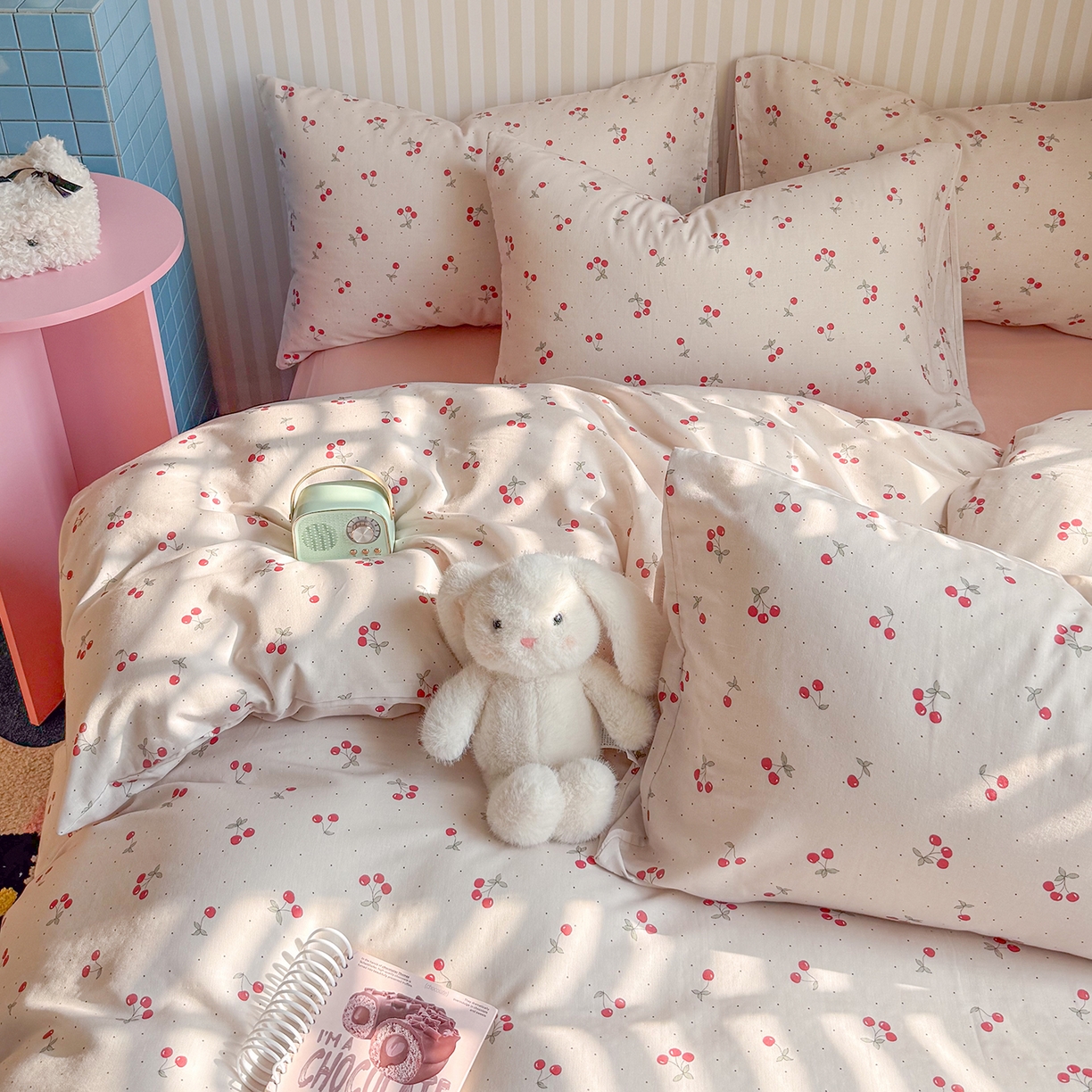 91家纺网 家纺一手货源 找家纺 （总）麦伦家居 2026年春夏新款全棉纯棉有氧双层纱印花四件套-第二波