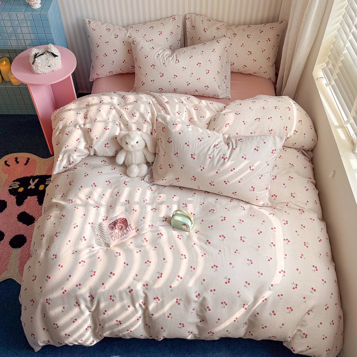 91家纺网 家纺一手货源 找家纺 （总）麦伦家居 2026年春夏新款全棉纯棉有氧双层纱印花四件套-第二波