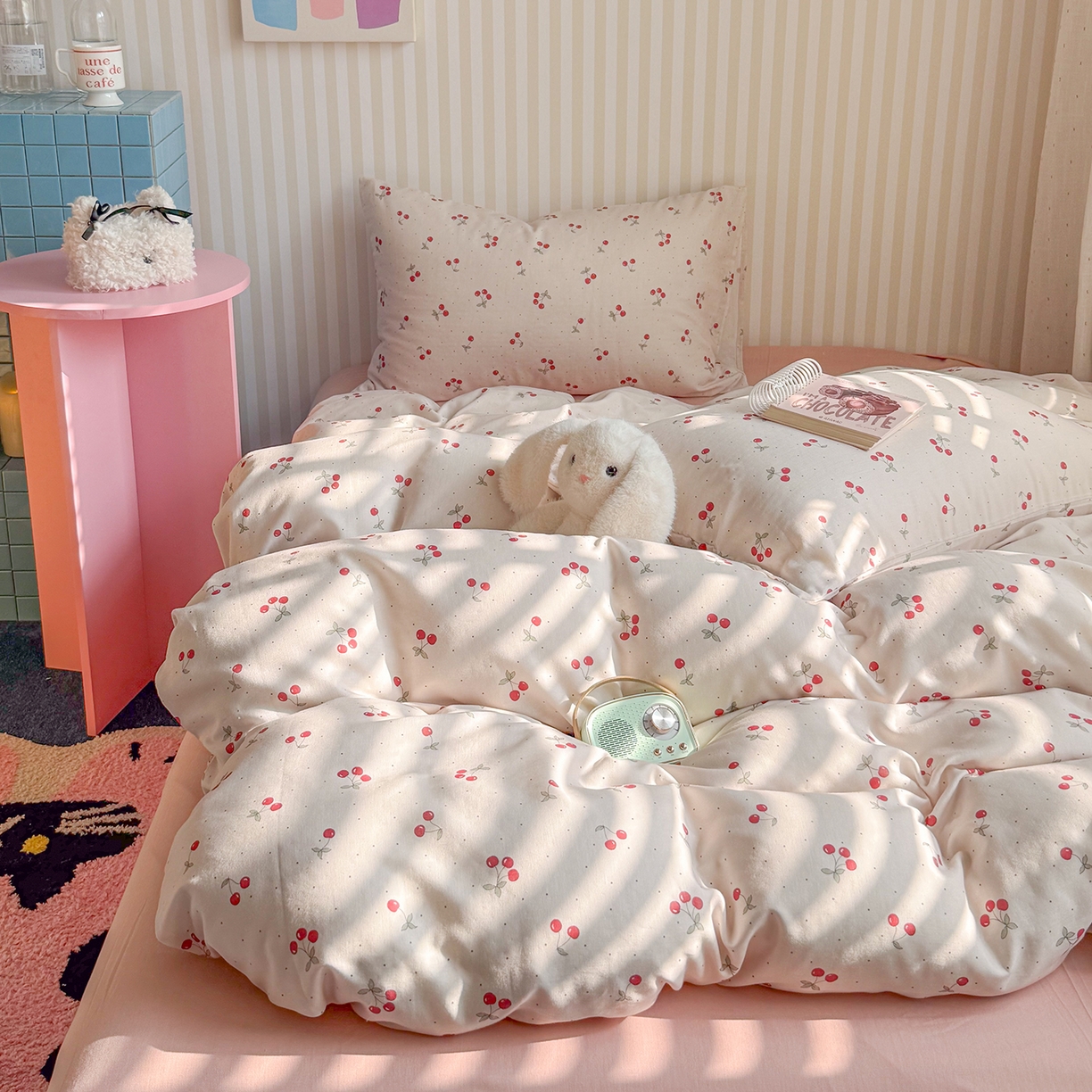 91家纺网 家纺一手货源 找家纺 （总）麦伦家居 2026年春夏新款全棉纯棉有氧双层纱印花四件套-第二波