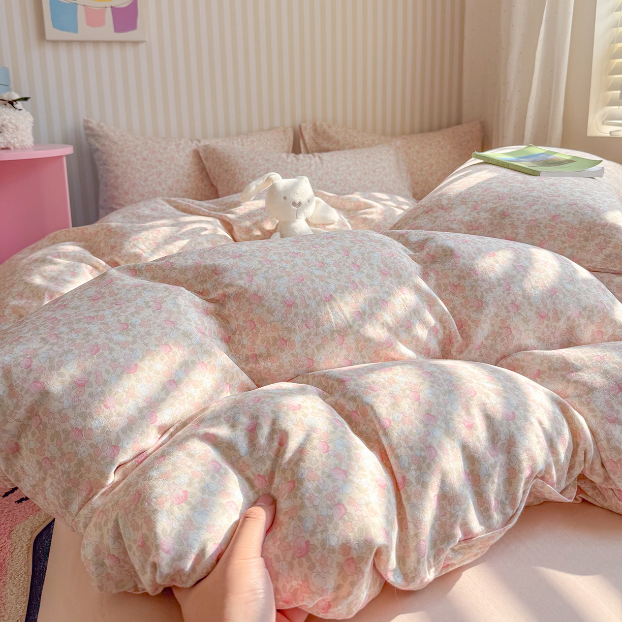 91家纺网 家纺一手货源 找家纺 （总）麦伦家居 2026年春夏新款全棉纯棉有氧双层纱印花四件套-第二波