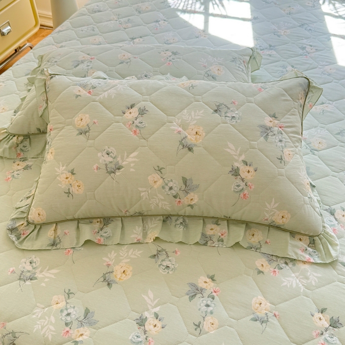 91家纺网 家纺一手货源 找家纺 （总）美达2025全棉蕾丝小花边夹棉单床裙