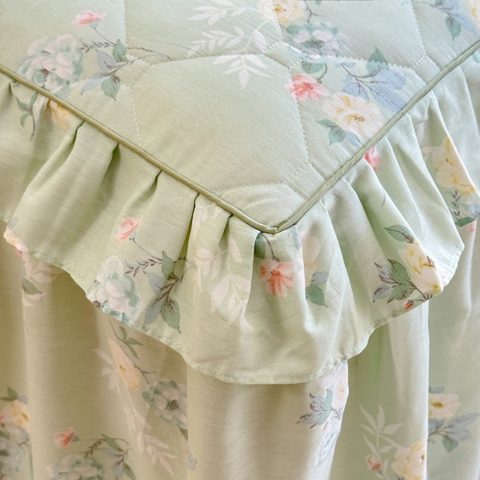 91家纺网 家纺一手货源 找家纺 （总）美达2025全棉蕾丝小花边夹棉单床裙