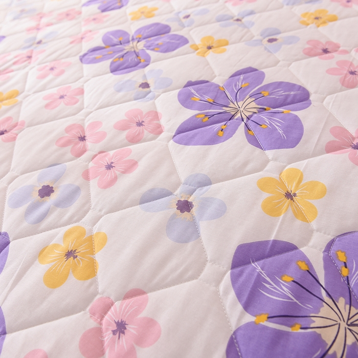 91家纺网 家纺一手货源 找家纺 美达2025全棉蕾丝小花边夹棉单床裙 芳草悠悠