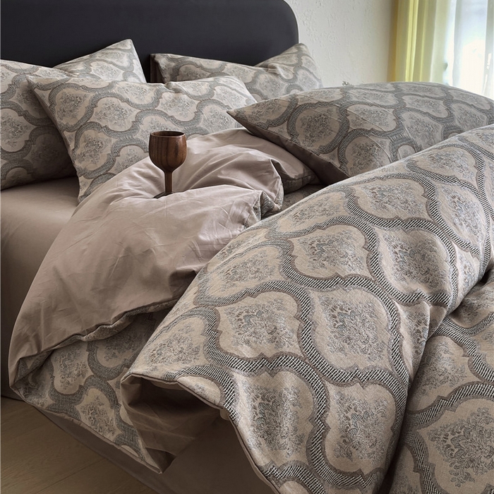 琪格格纺织 2026新款60s纯棉加厚三层纱系列四件套 三层纱 至尊