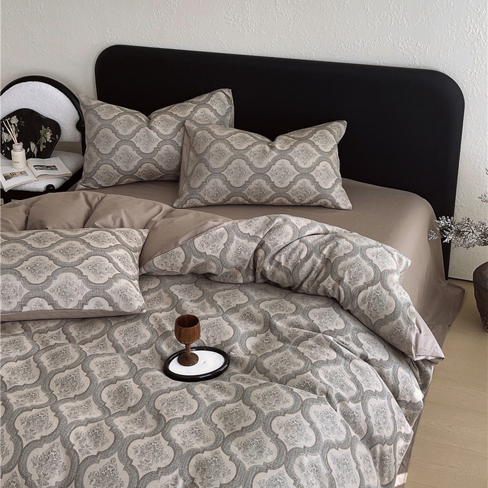 91家纺网 家纺一手货源 找家纺 琪格格纺织 2026新款60s纯棉加厚三层纱系列四件套 三层纱 至尊