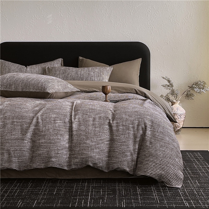 91家纺网 家纺一手货源 找家纺 琪格格纺织 2026新款60s纯棉加厚三层纱系列四件套 三层纱 莫克