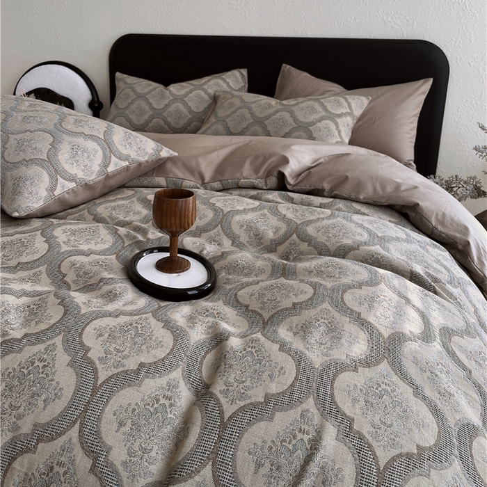 91家纺网 家纺一手货源 找家纺 琪格格纺织 2026新款60s纯棉加厚三层纱系列四件套 三层纱 至尊