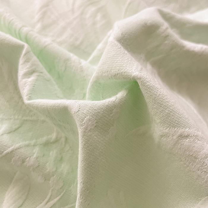 91家纺网 家纺一手货源 找家纺 琪格格纺织 2026新款60s纯棉加厚三层纱系列四件套 三层纱 芳草浅绿