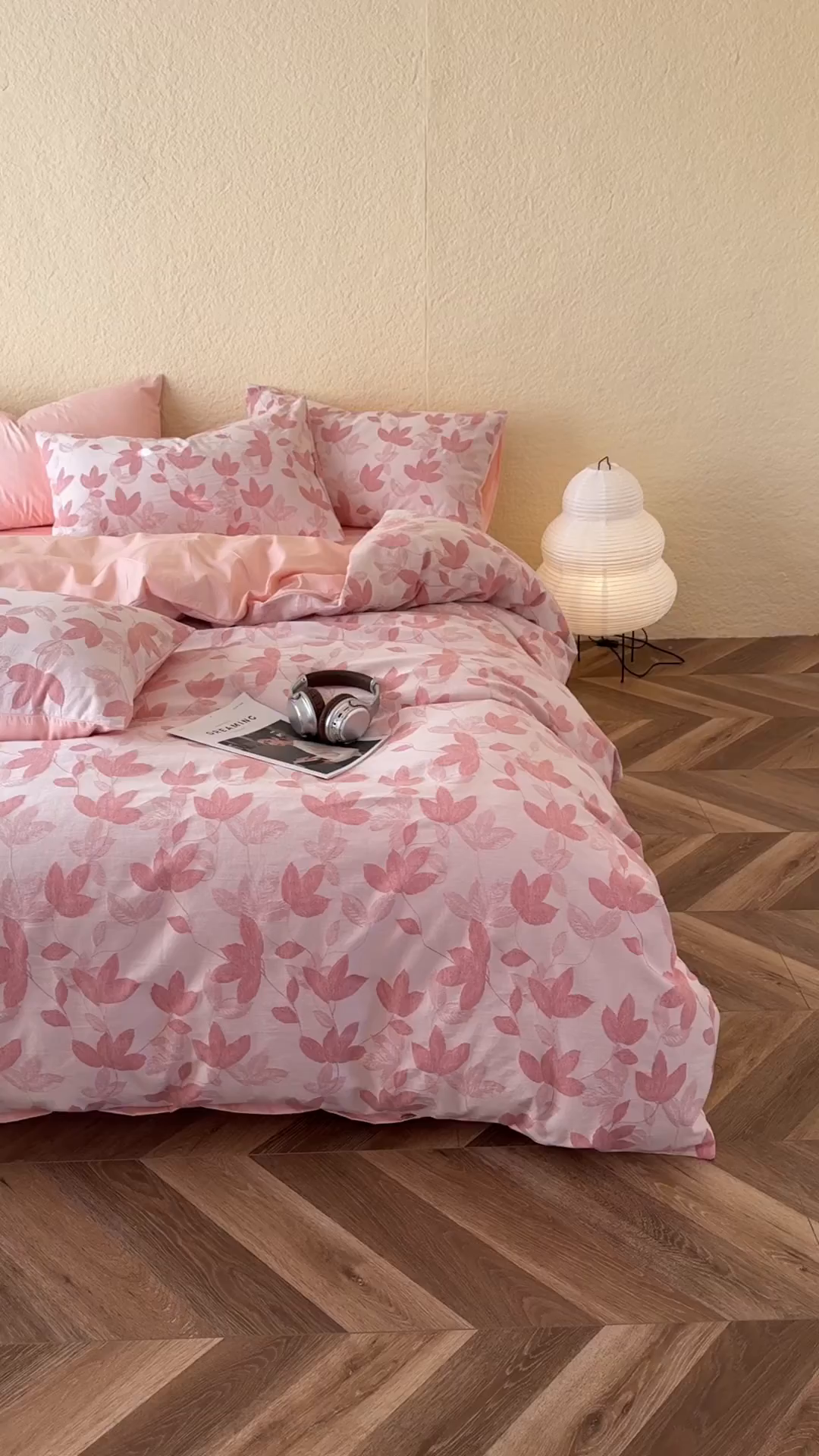 91家纺网 家纺一手货源 找家纺 琪格格纺织 2026新款60s纯棉加厚三层纱系列四件套 三层纱 枫韵-柔玉