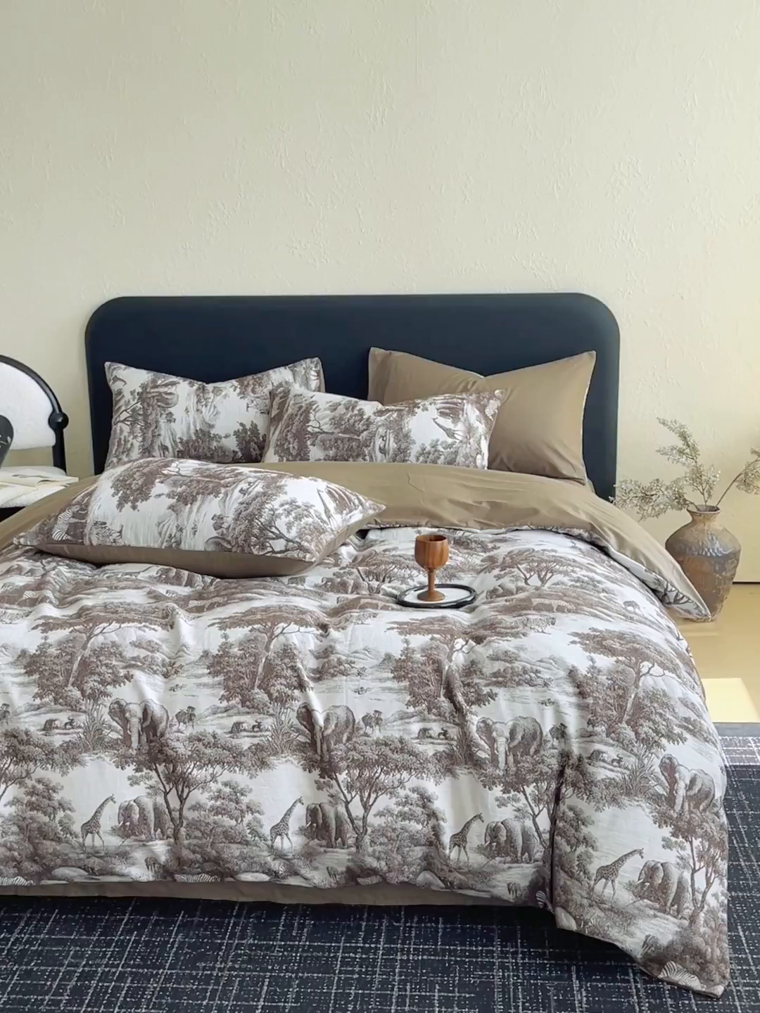 91家纺网 家纺一手货源 找家纺 琪格格纺织 2026新款60s纯棉加厚三层纱系列四件套 三层纱 海纳公园