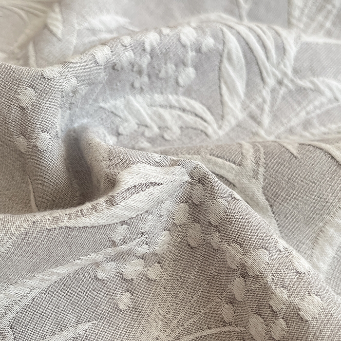 91家纺网 家纺一手货源 找家纺 琪格格纺织 2026新款60s纯棉加厚三层纱系列四件套 三层纱 芳草 浅灰