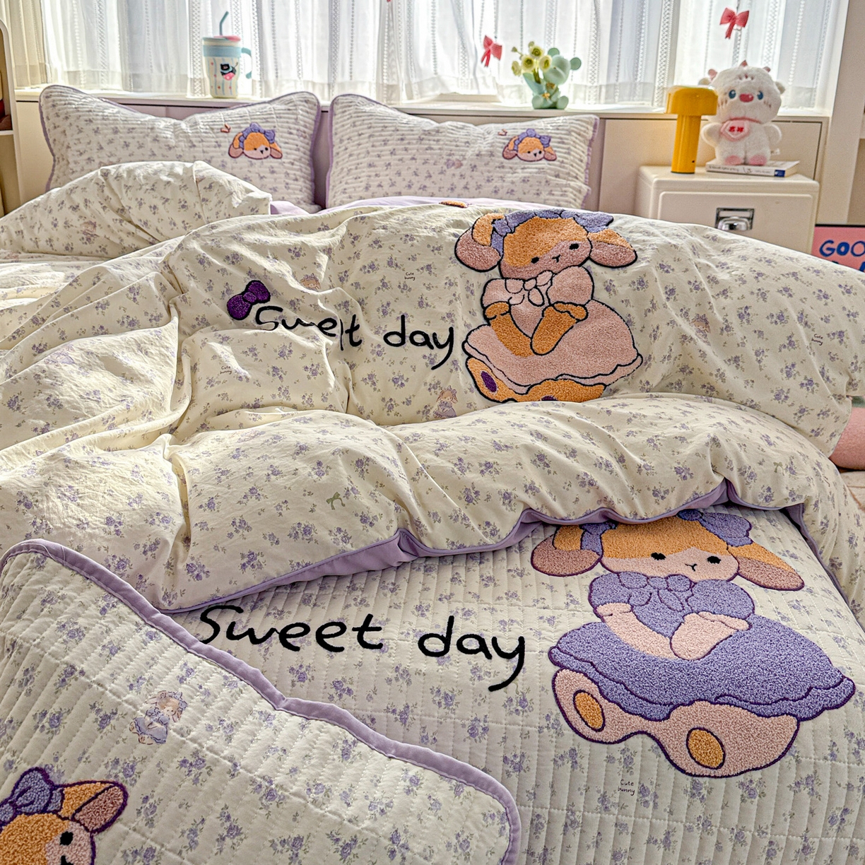 91家纺网 家纺一手货源 找家纺 （总）富米莱（原臻工厂） 2026新款古法仿棉毛巾绣夹棉床盖床垫床褥床笠一四季款系列