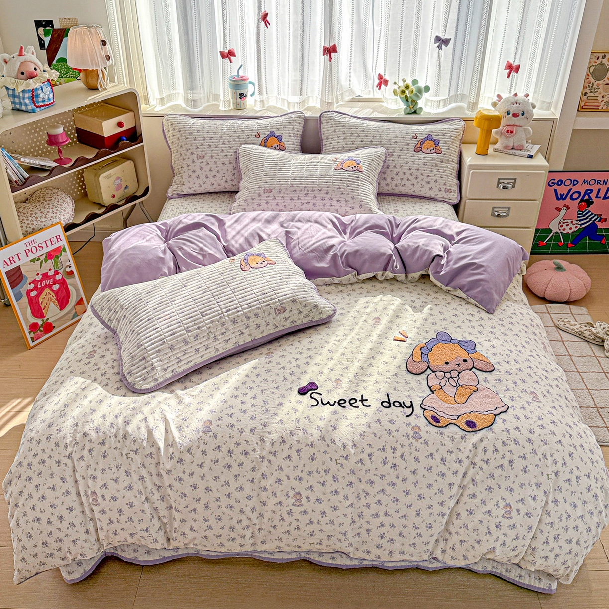 91家纺网 家纺一手货源 找家纺 （总）富米莱（原臻工厂） 2026新款古法仿棉毛巾绣夹棉床盖床垫床褥床笠一四季款系列